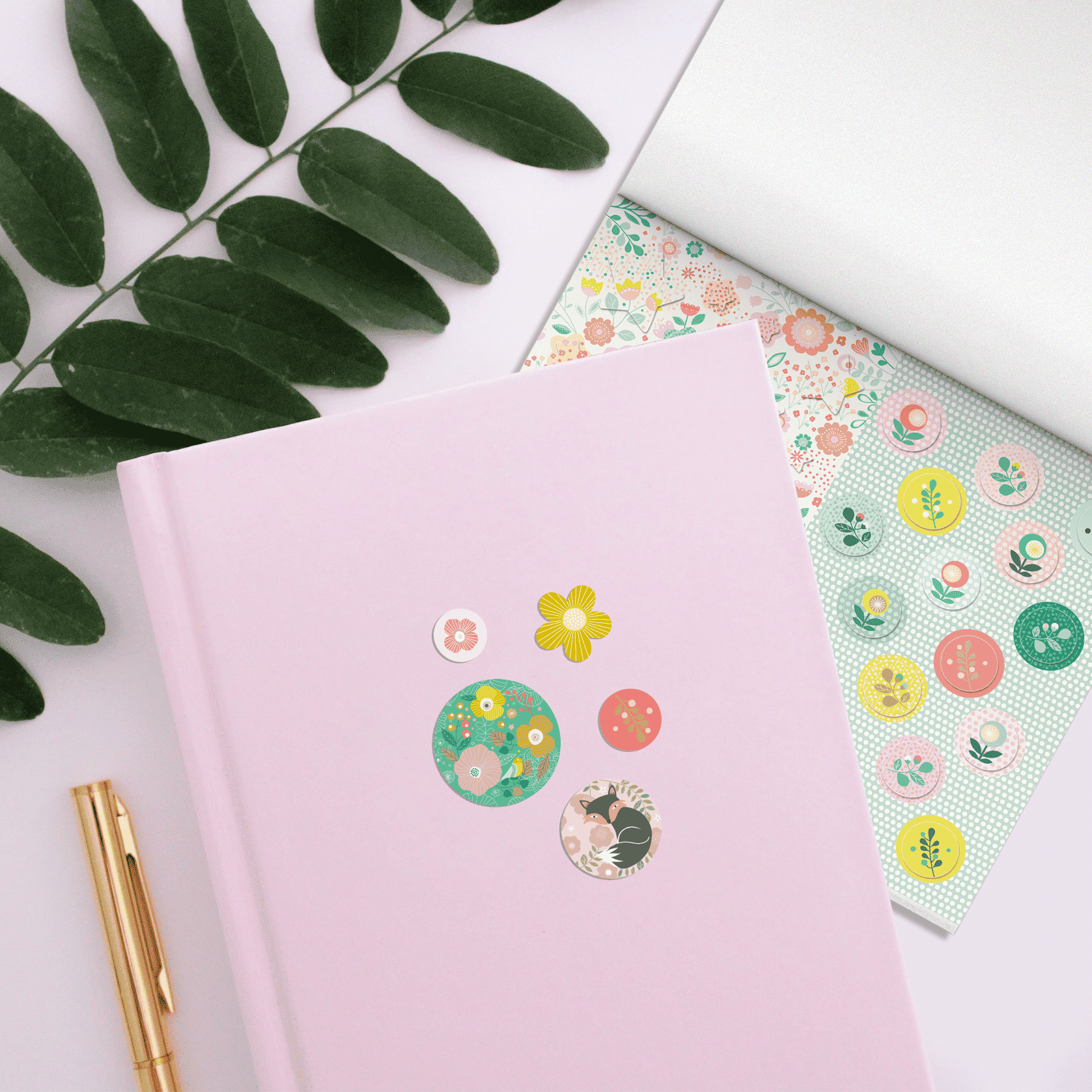 Mon Petit Art Stickers Floral