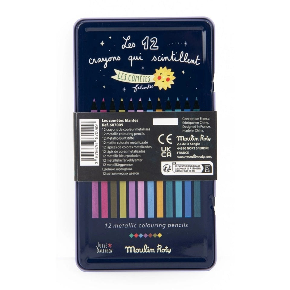 Moulin Roty Metallic Colouring Pencils