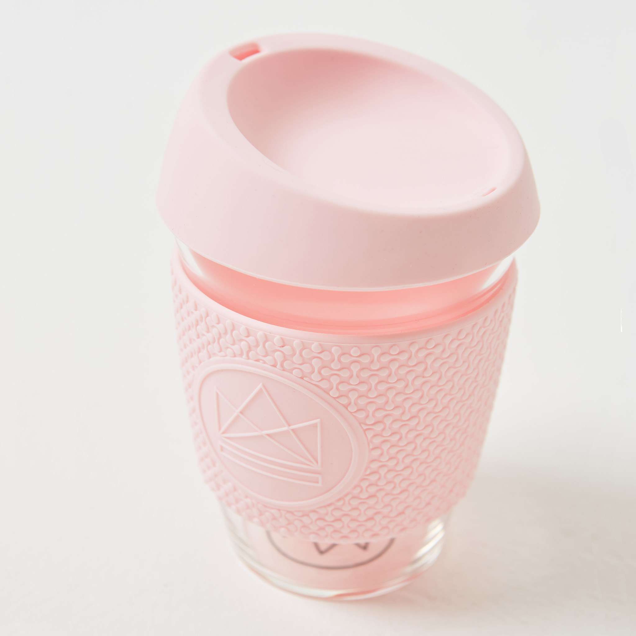 Neon Kactus Glass Cup - Flamingo - Pink