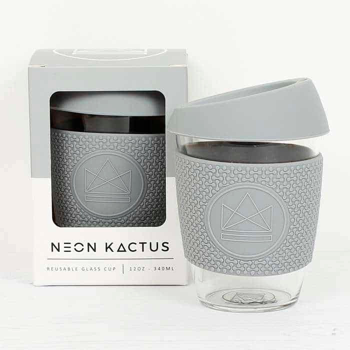 Neon Kactus Glass Cup - Forever Young - Grey