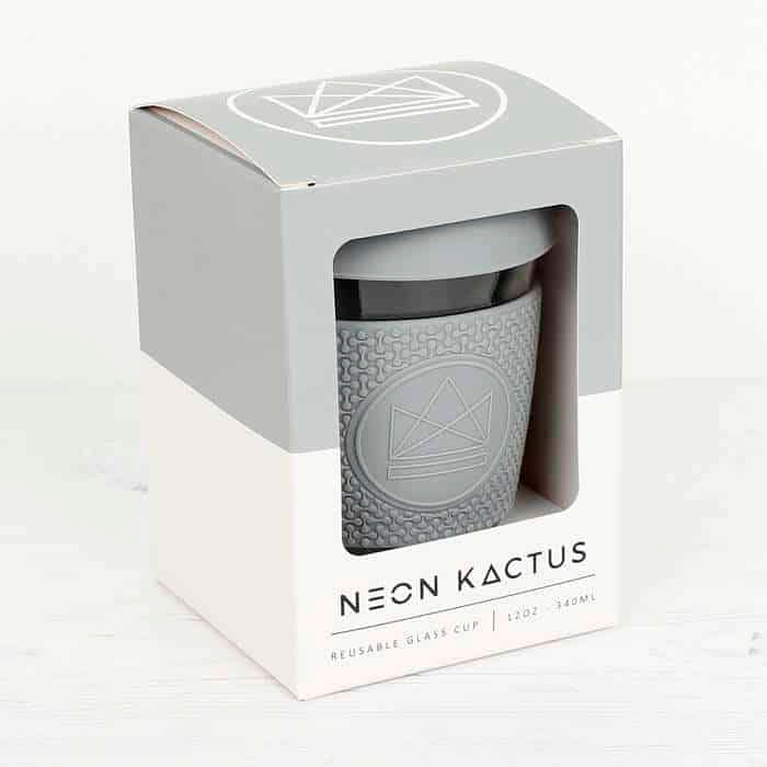 Neon Kactus Glass Cup - Forever Young - Grey