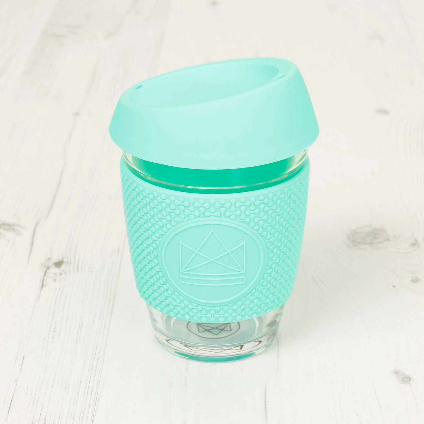 Neon Kactus Glass Cup - Free Spirit - Mint