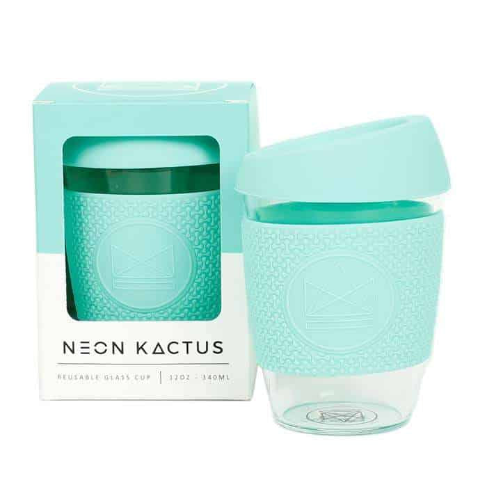 Neon Kactus Glass Cup - Free Spirit - Mint