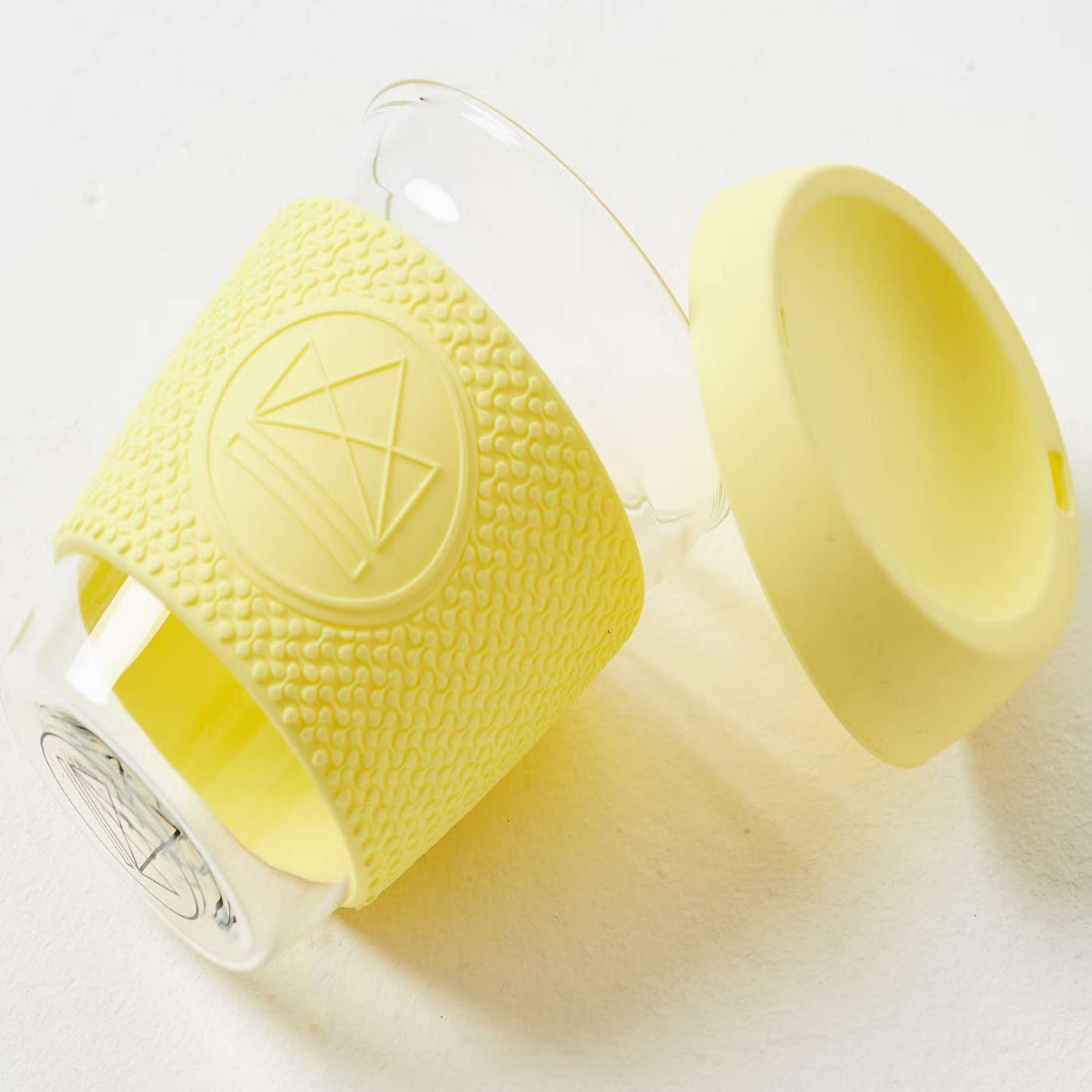 Neon Kactus Glass Cup - Sun Is Shining Yellow