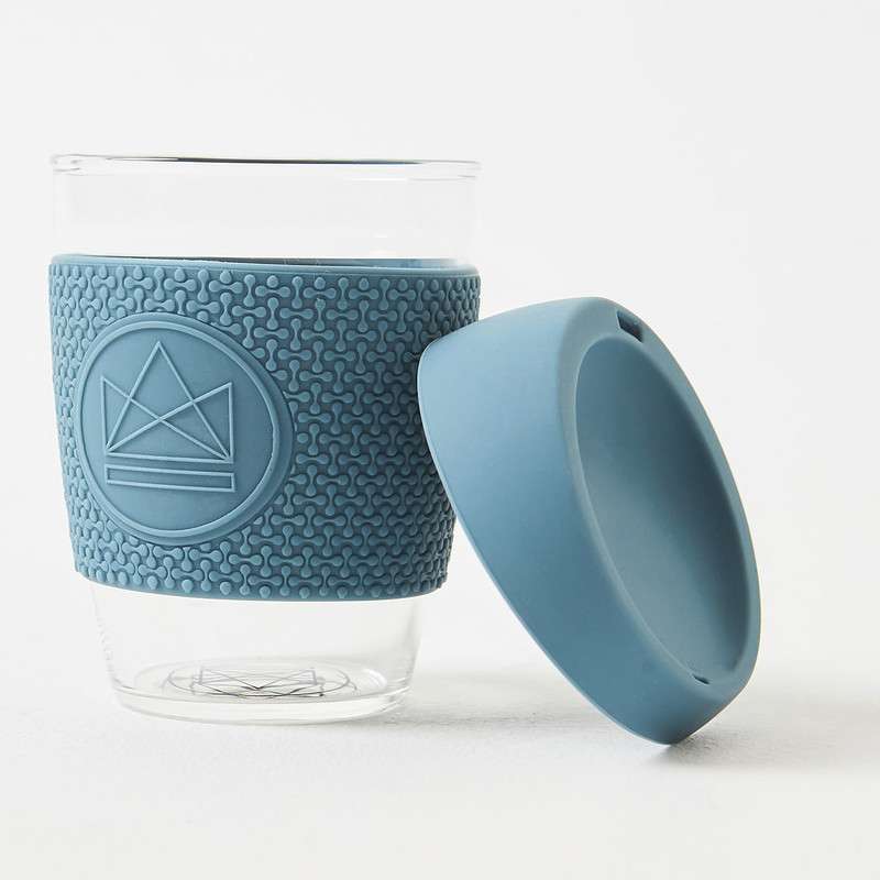 Neon Kactus Glass Cup - Super Sonic Blue