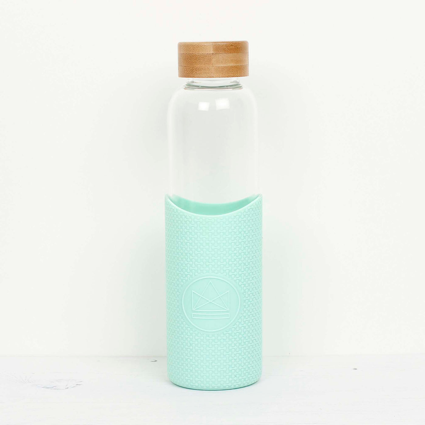 Neon Kactus Glass Water Bottle (Free Spirit - Mint)