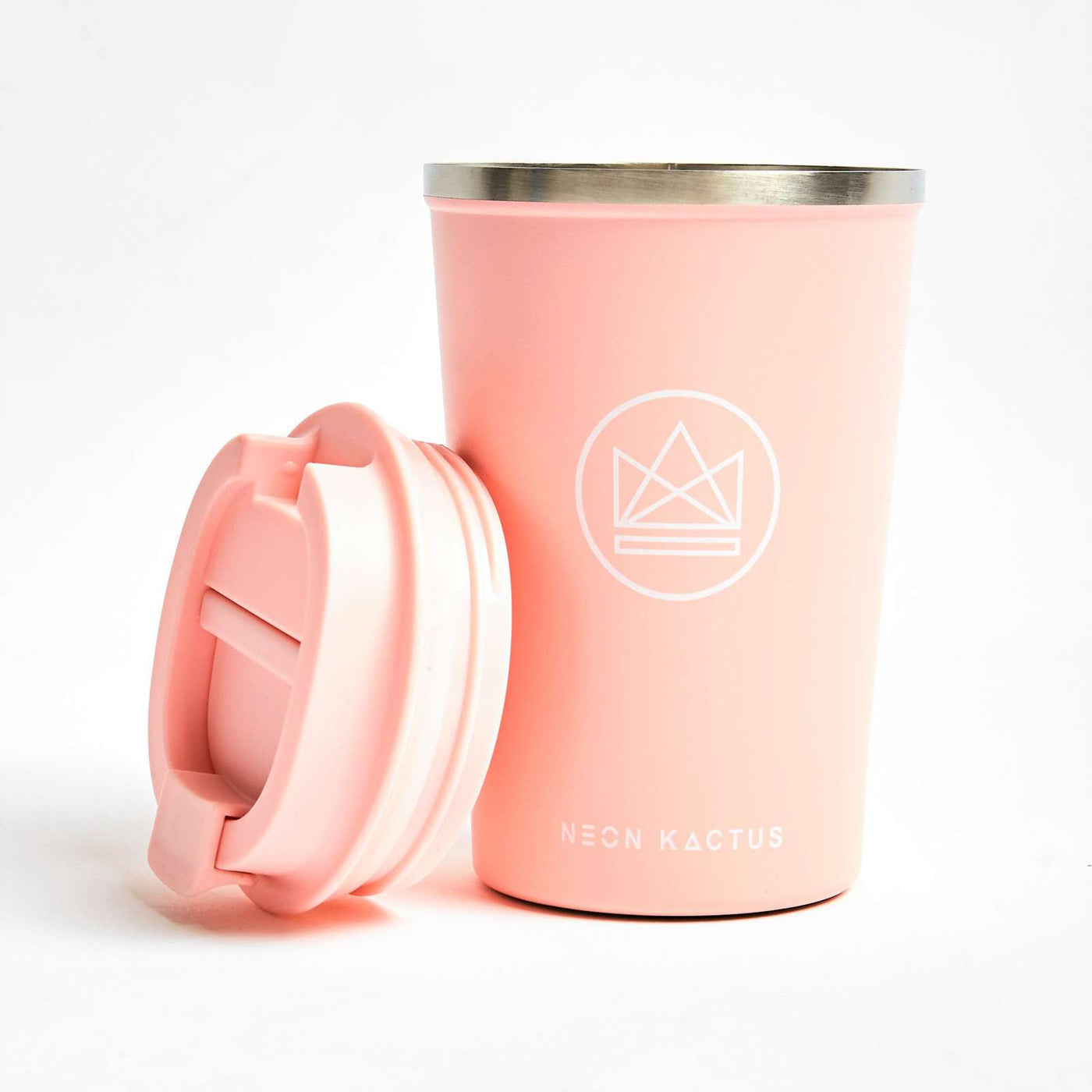 Neon Kactus Travel Mug (Flamingo - Pink)