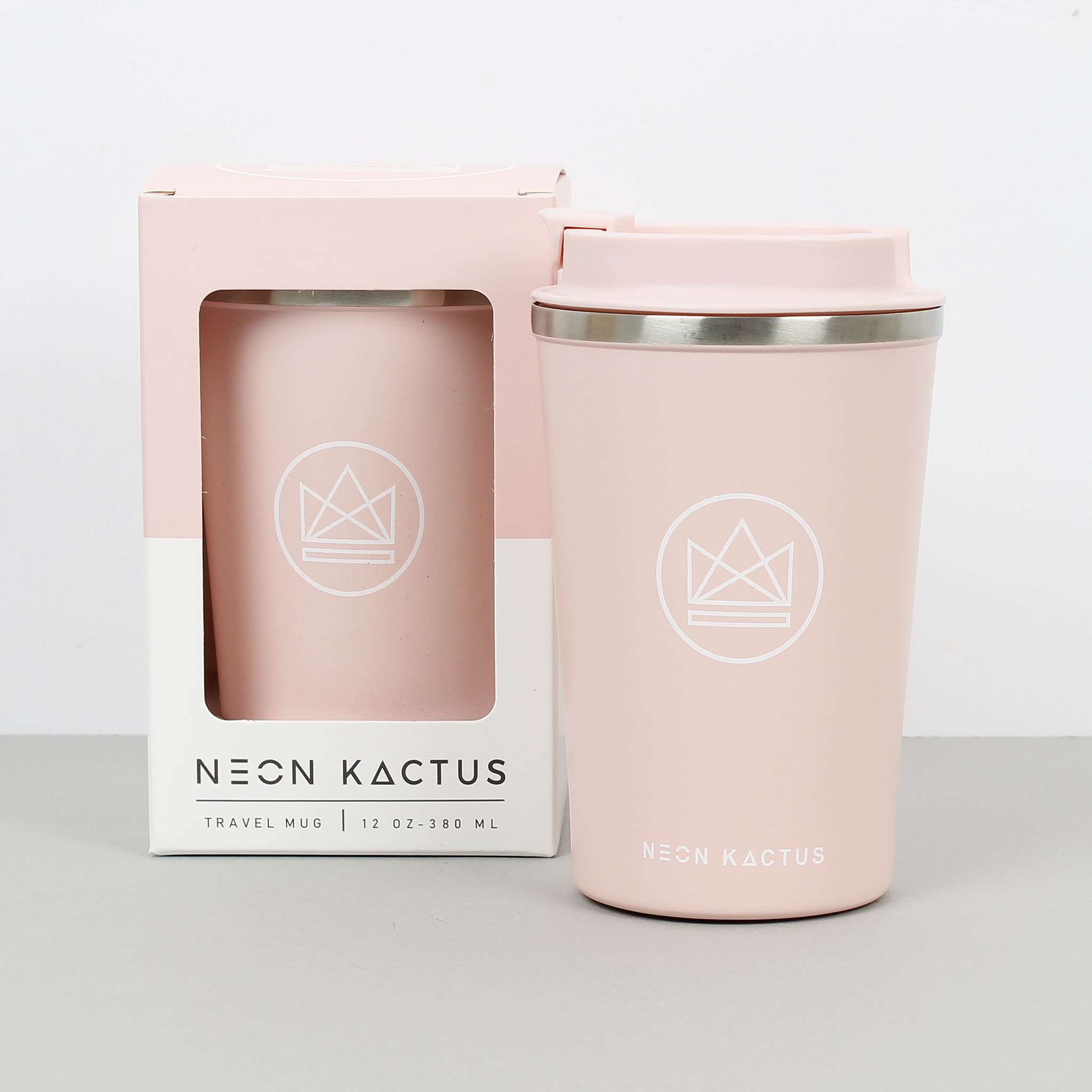 Neon Kactus Travel Mug (Flamingo - Pink)