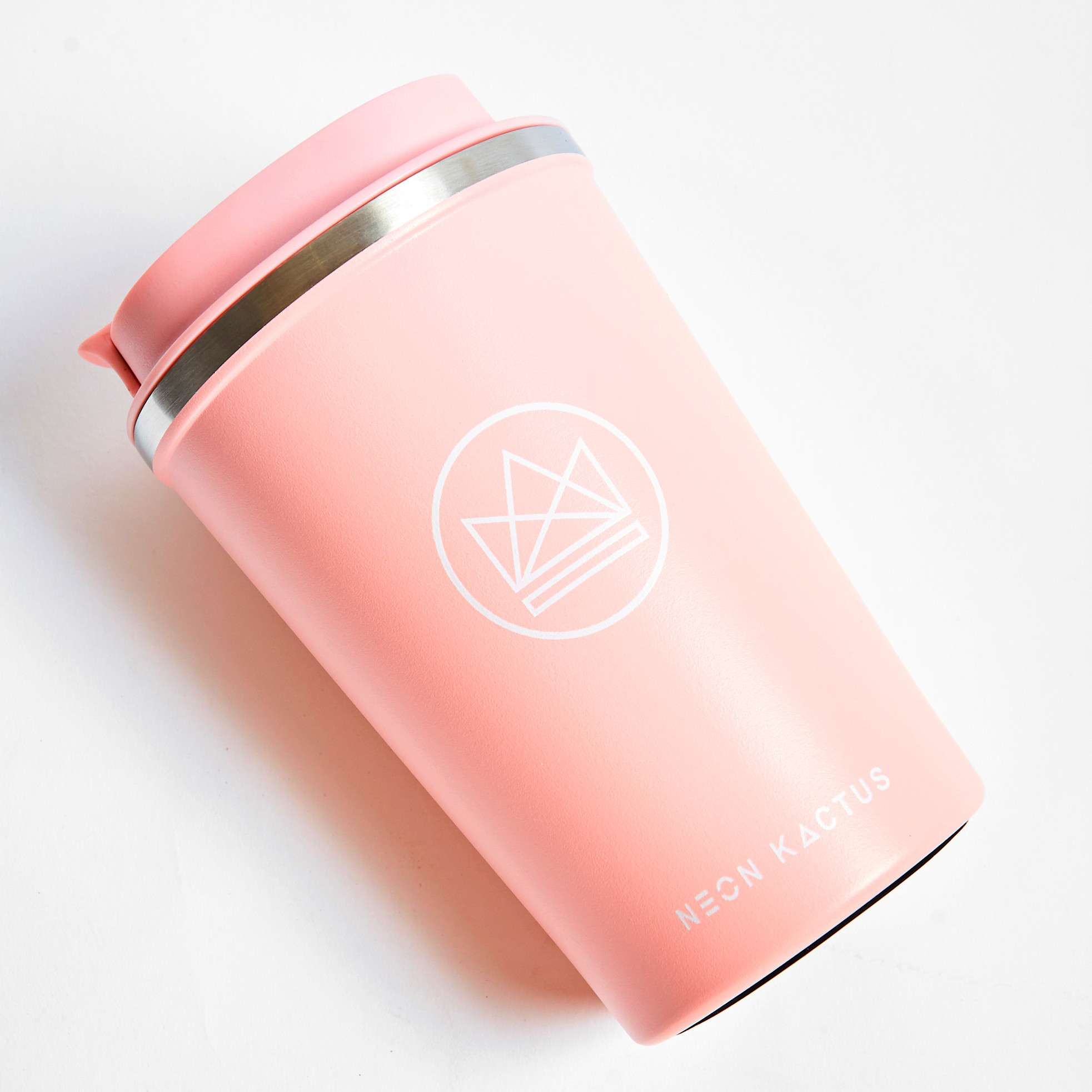 Neon Kactus Travel Mug (Flamingo - Pink)