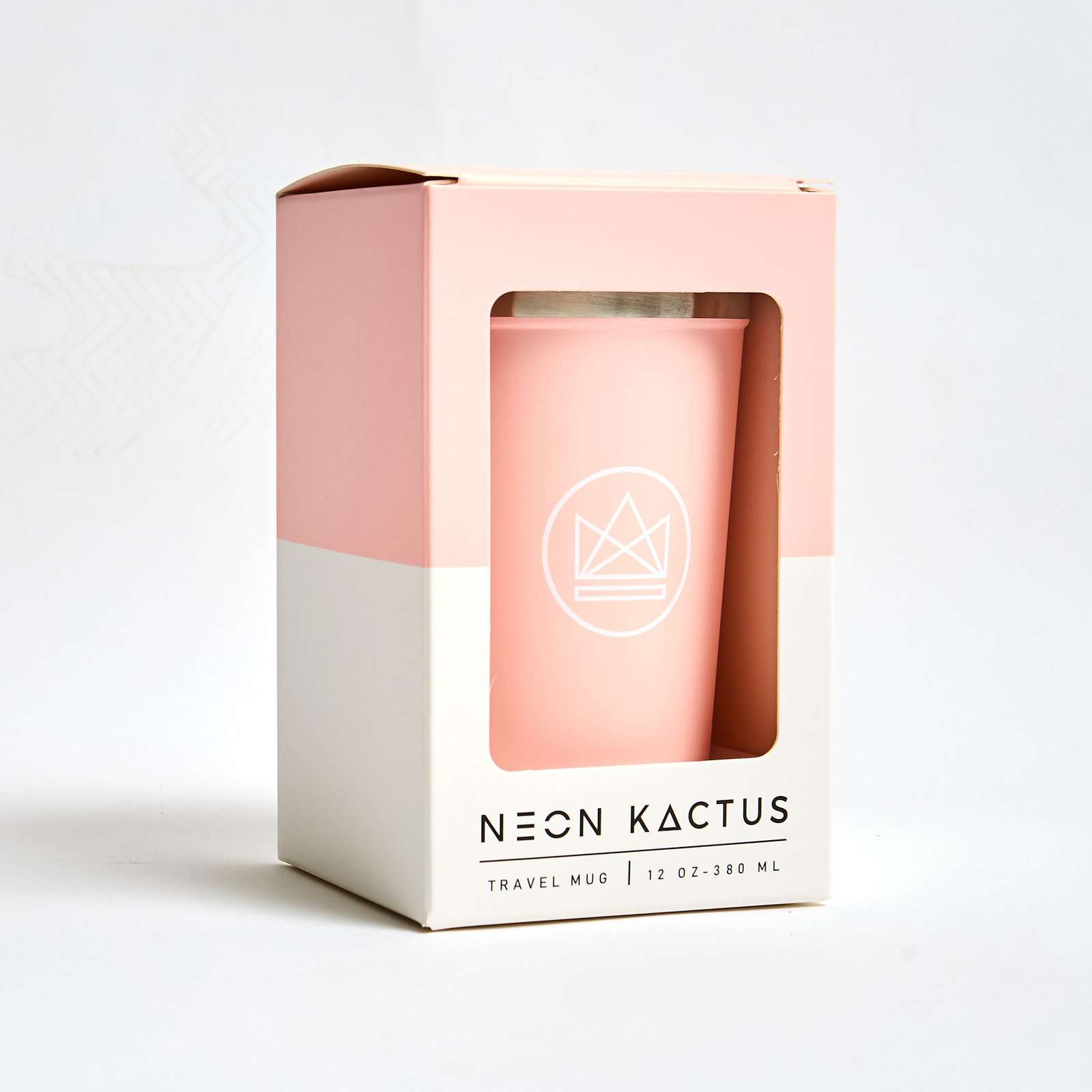 Neon Kactus Travel Mug (Flamingo - Pink)