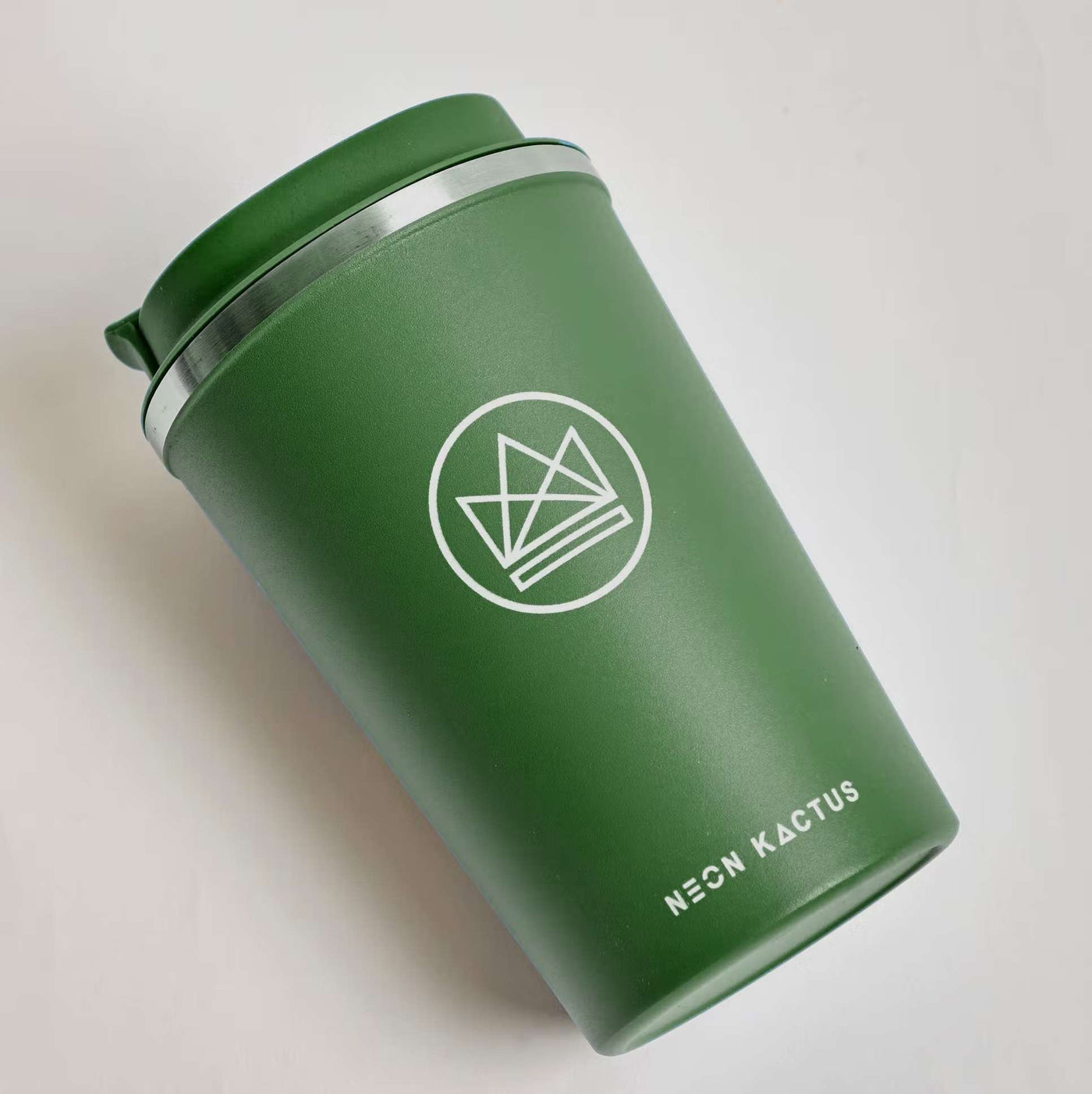 Neon Kactus Travel Mug - Happy Camper green (2)