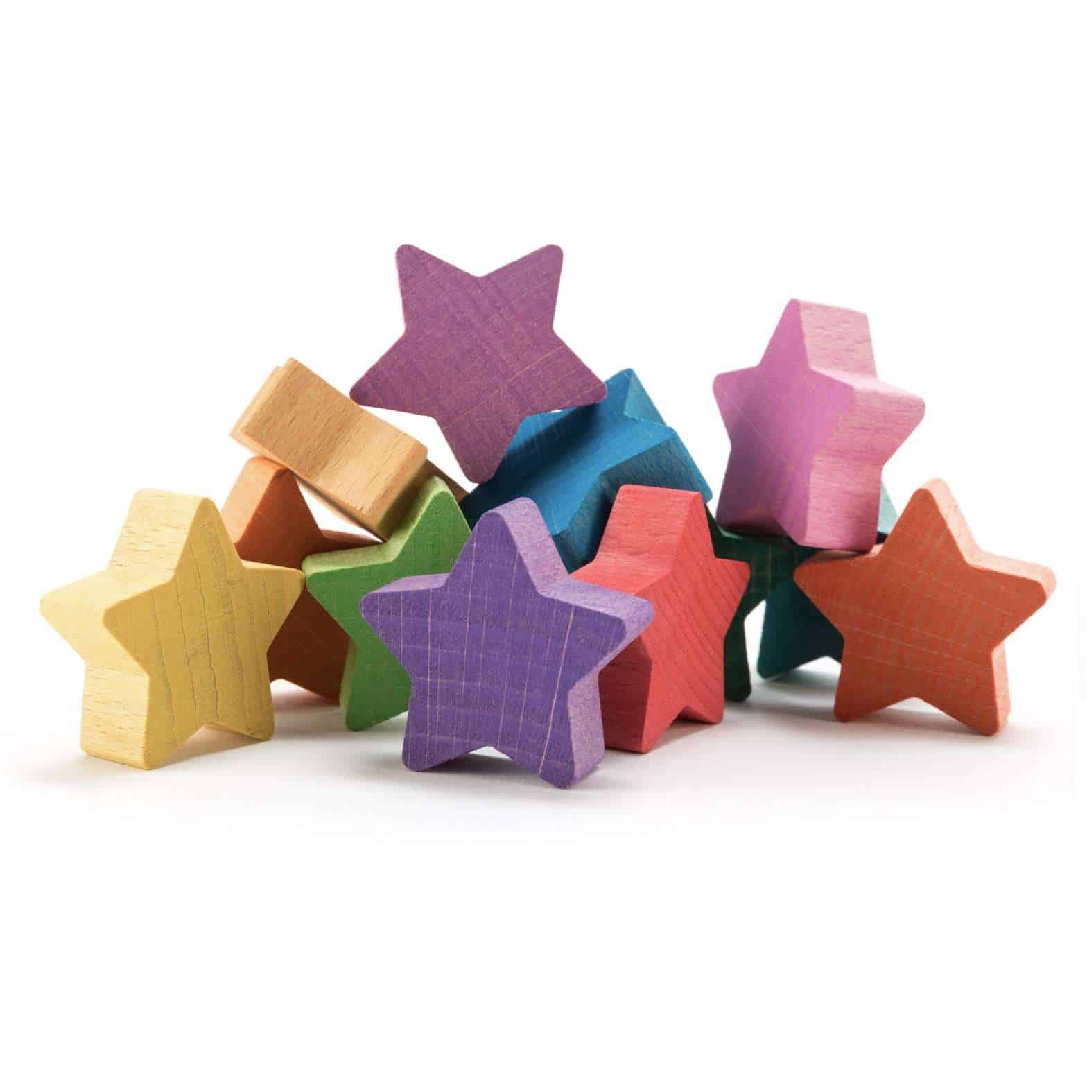 Ocamora Estrellas colourful wooden Stars