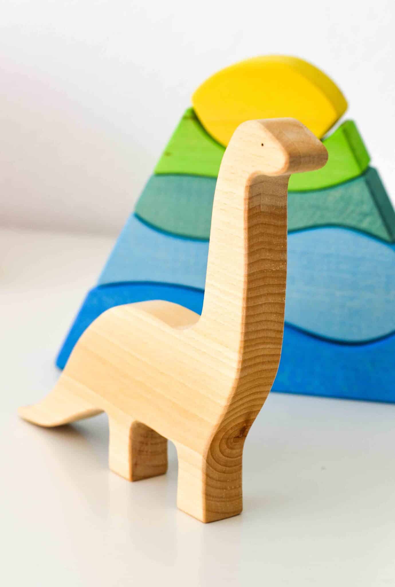 Ocamora Wooden Diplodocus Dinosaur