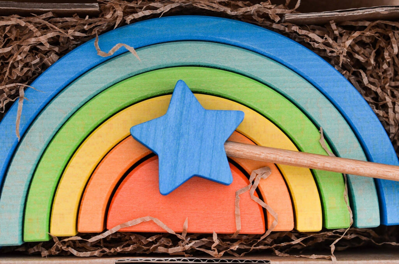 Ocamora blue wand & blue 6-piece rainbow