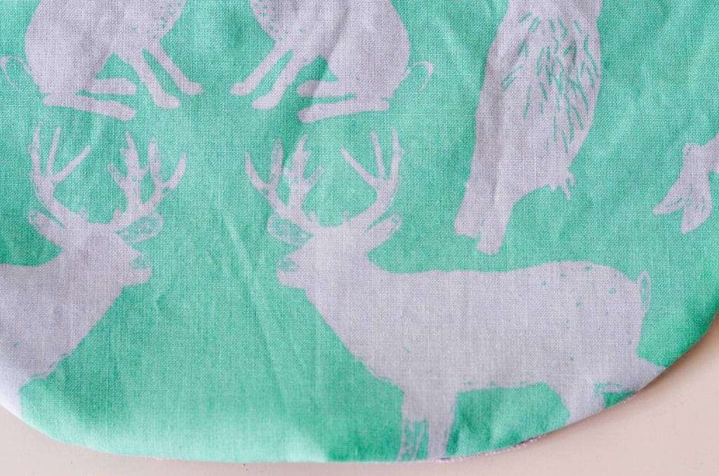 Organic Forest Animals Bib (Mint & Lavender)