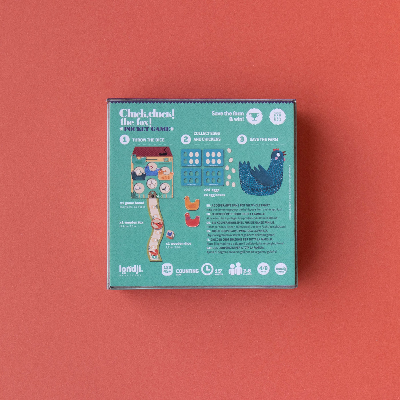 Londji Pocket Game Cluck, Cluck! The Fox!