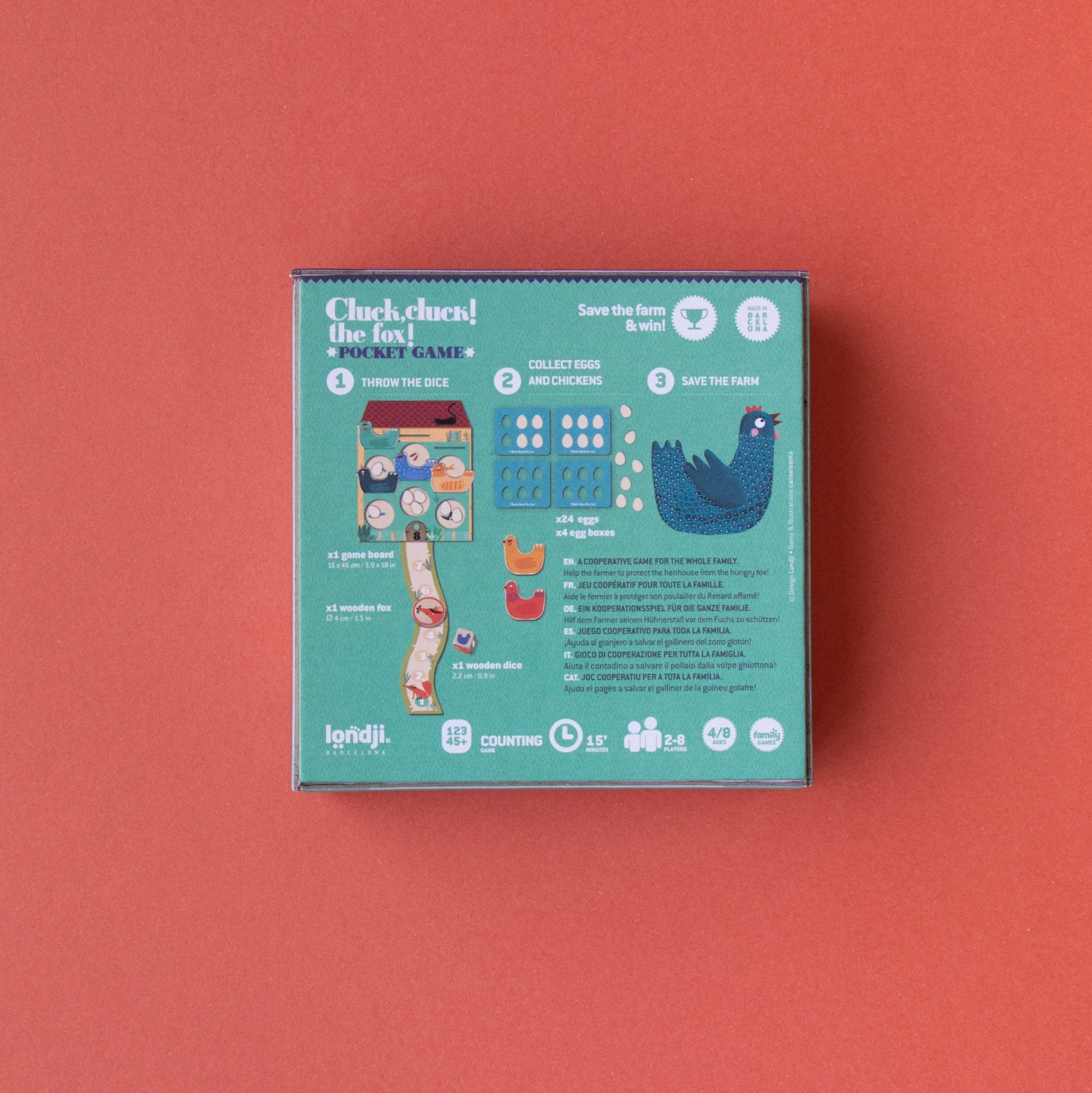 Londji Pocket Game Cluck, Cluck! The Fox!
