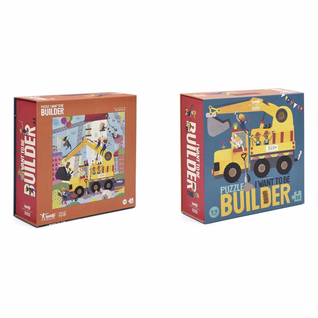 Londji Puzzle I want to be ... Builder 36 pieces