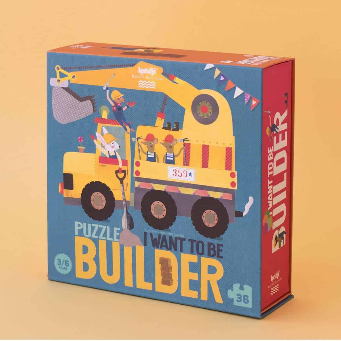 Londji Puzzle I want to be ... Builder 36 pieces