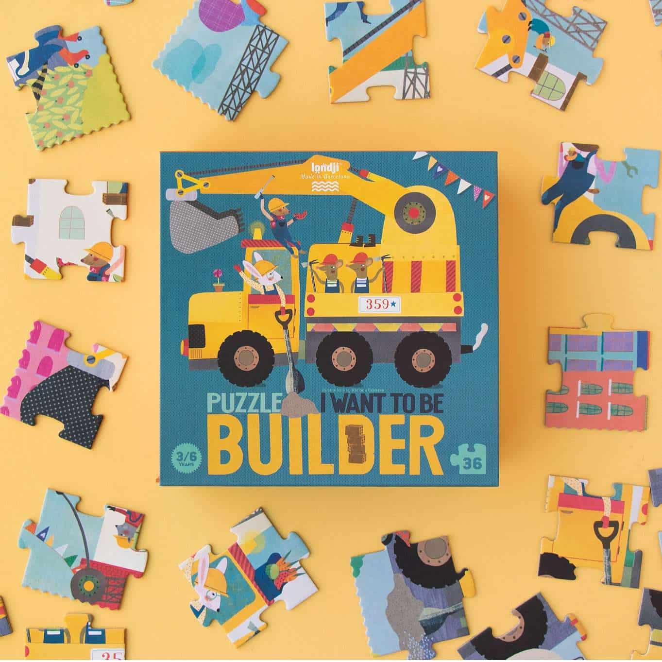 Londji Puzzle I want to be ... Builder 36 pieces