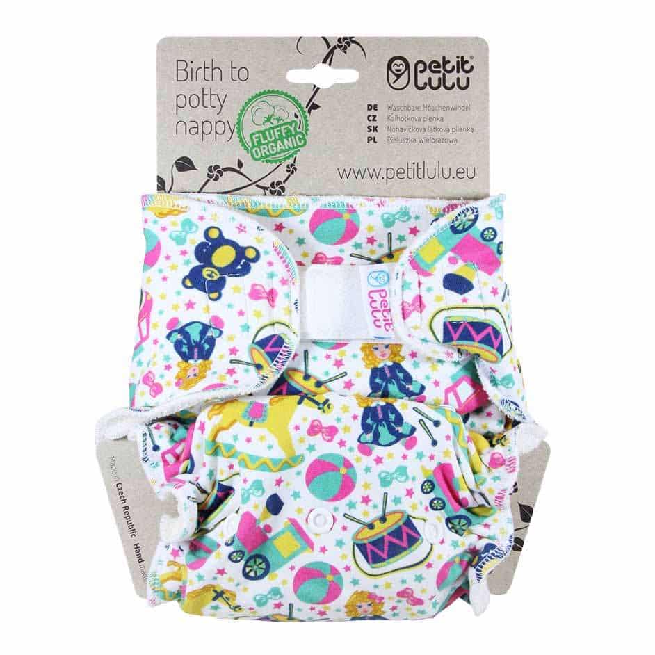 Petit Lulu Fitted Nappy Fluffy Organic (One Size)