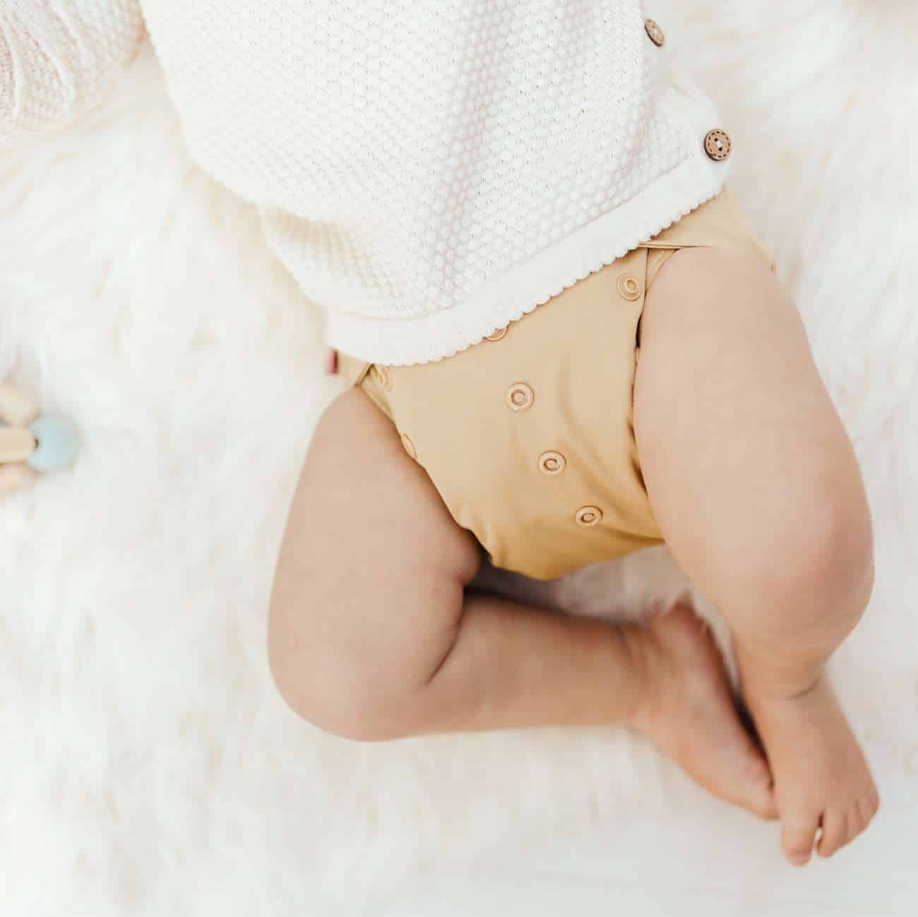 Petite Crown Cloth Nappy OS - Sand