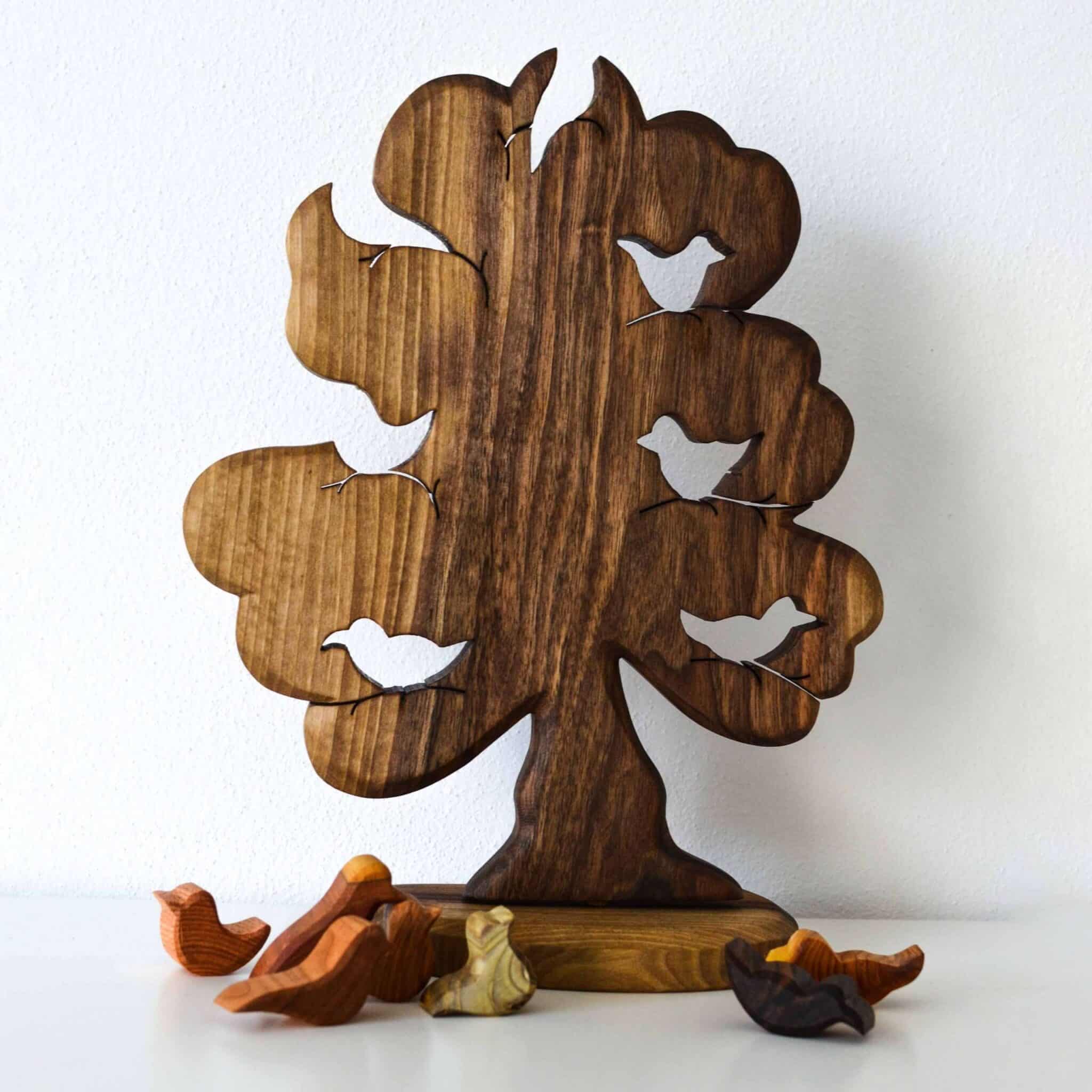 Predan Wooden Tree with Birds