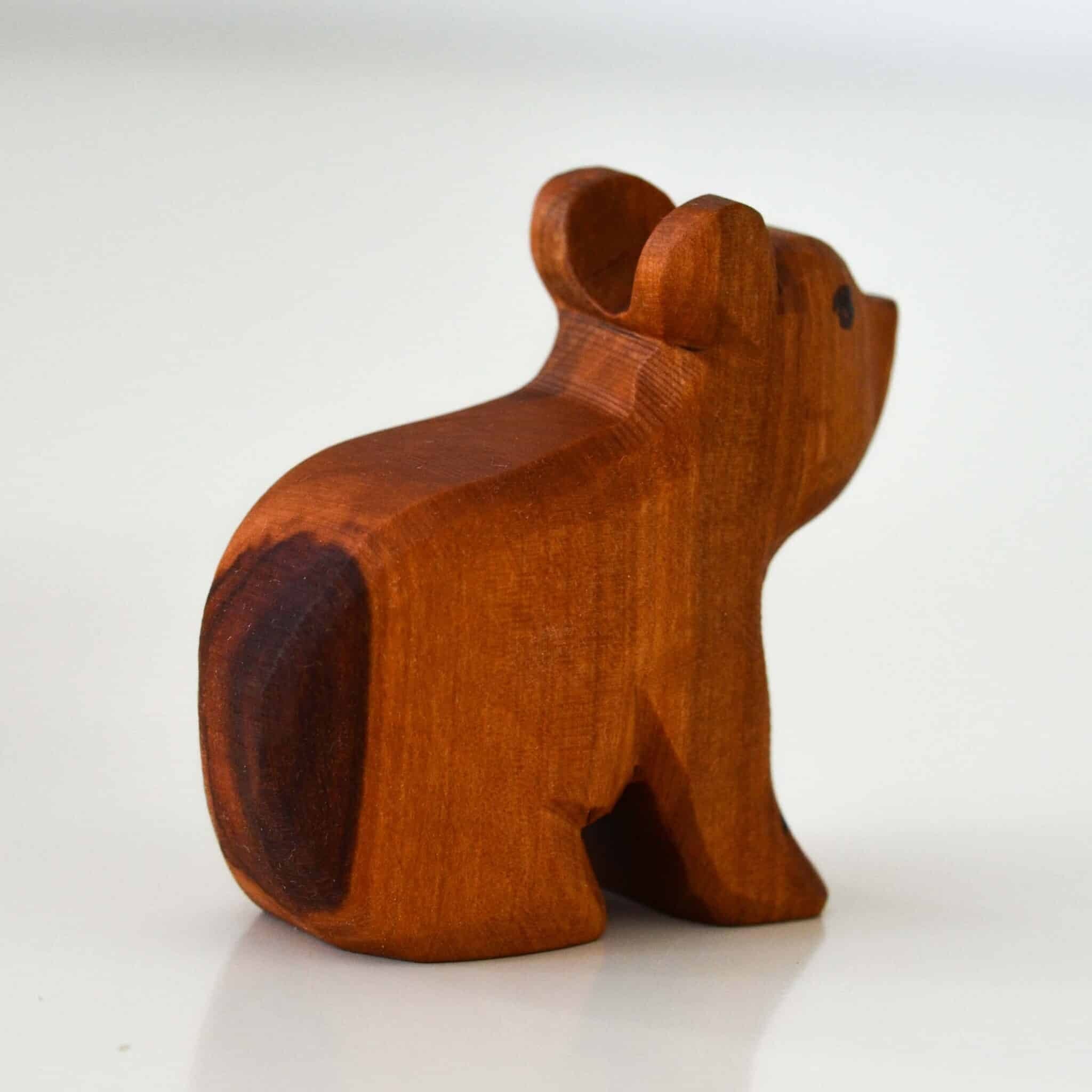 Predan small wooden bear (sitting)