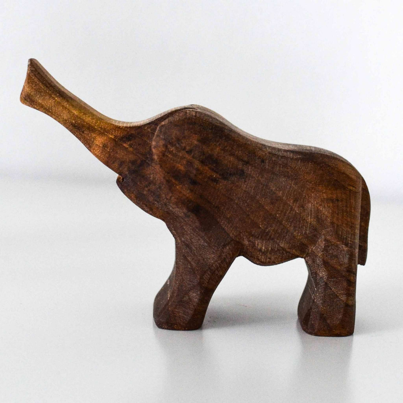 Predan small wooden elephant (trumpeting)