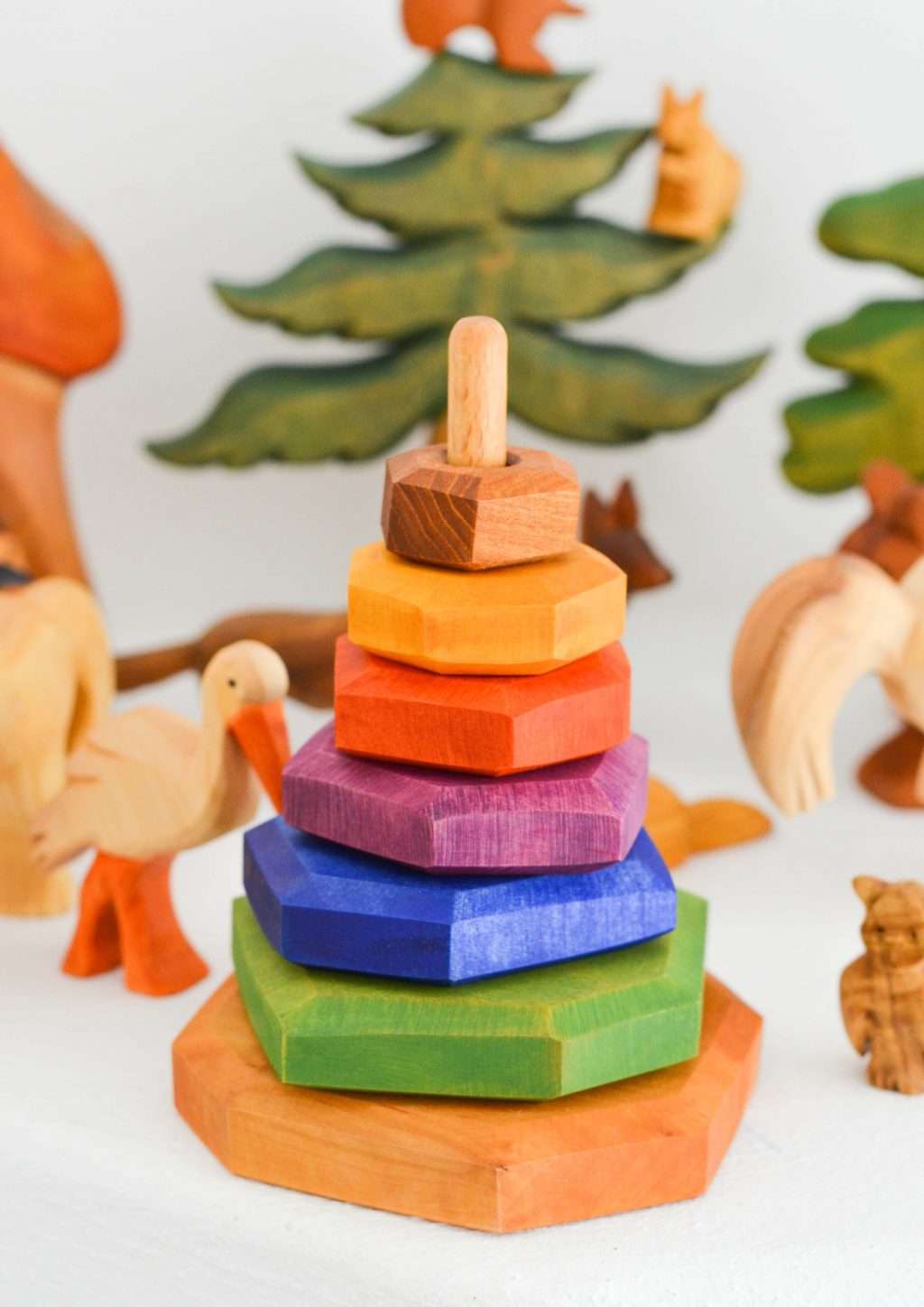 Predan wooden stacking tower and toys