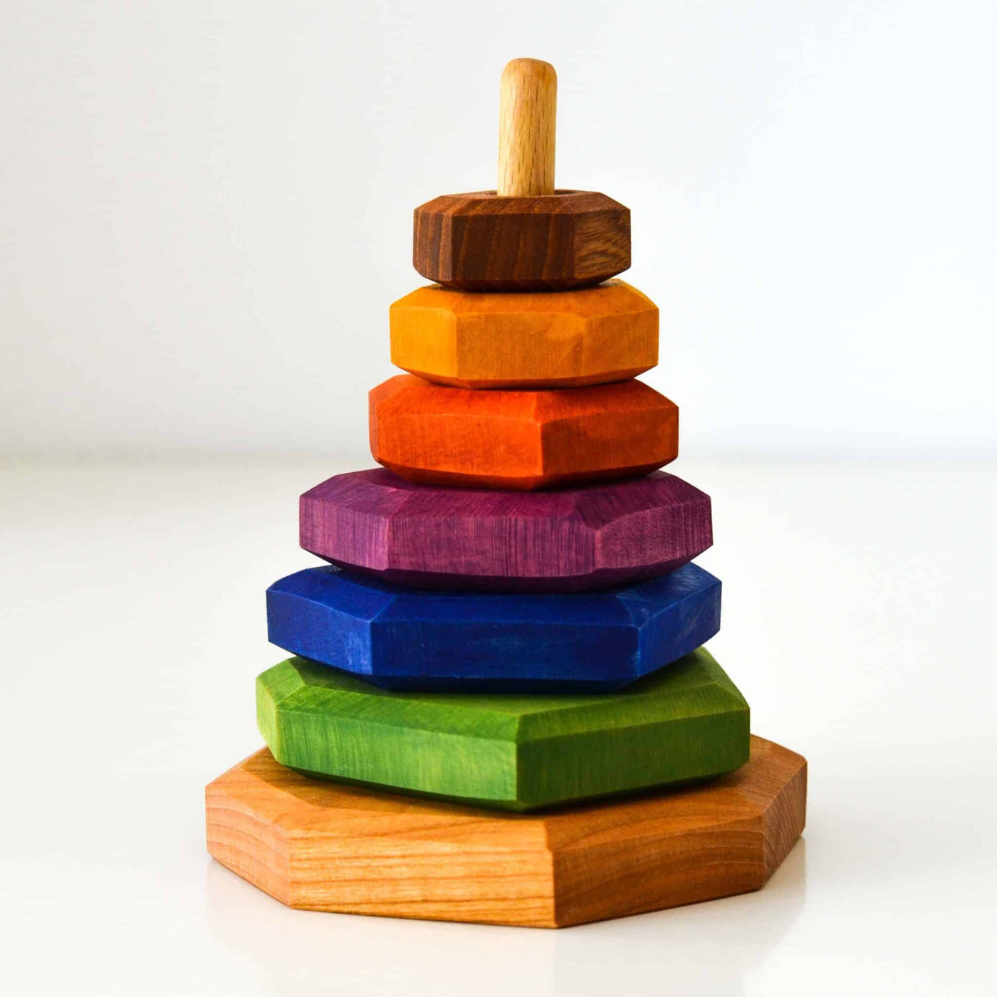 Predan wooden stacking tower (colourful)