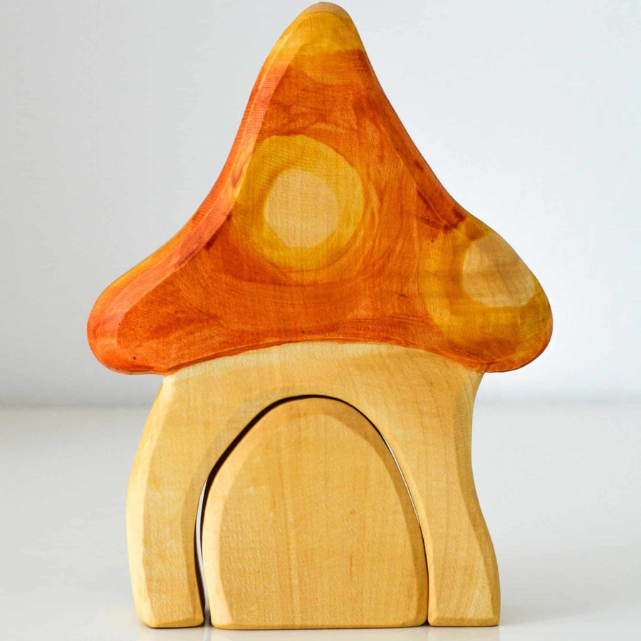 Predan wooden toadstool house