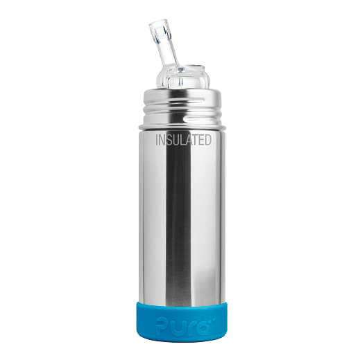 Pura-Kiki-9oz-MF-Straw-NoSleeve -Bumper Blue