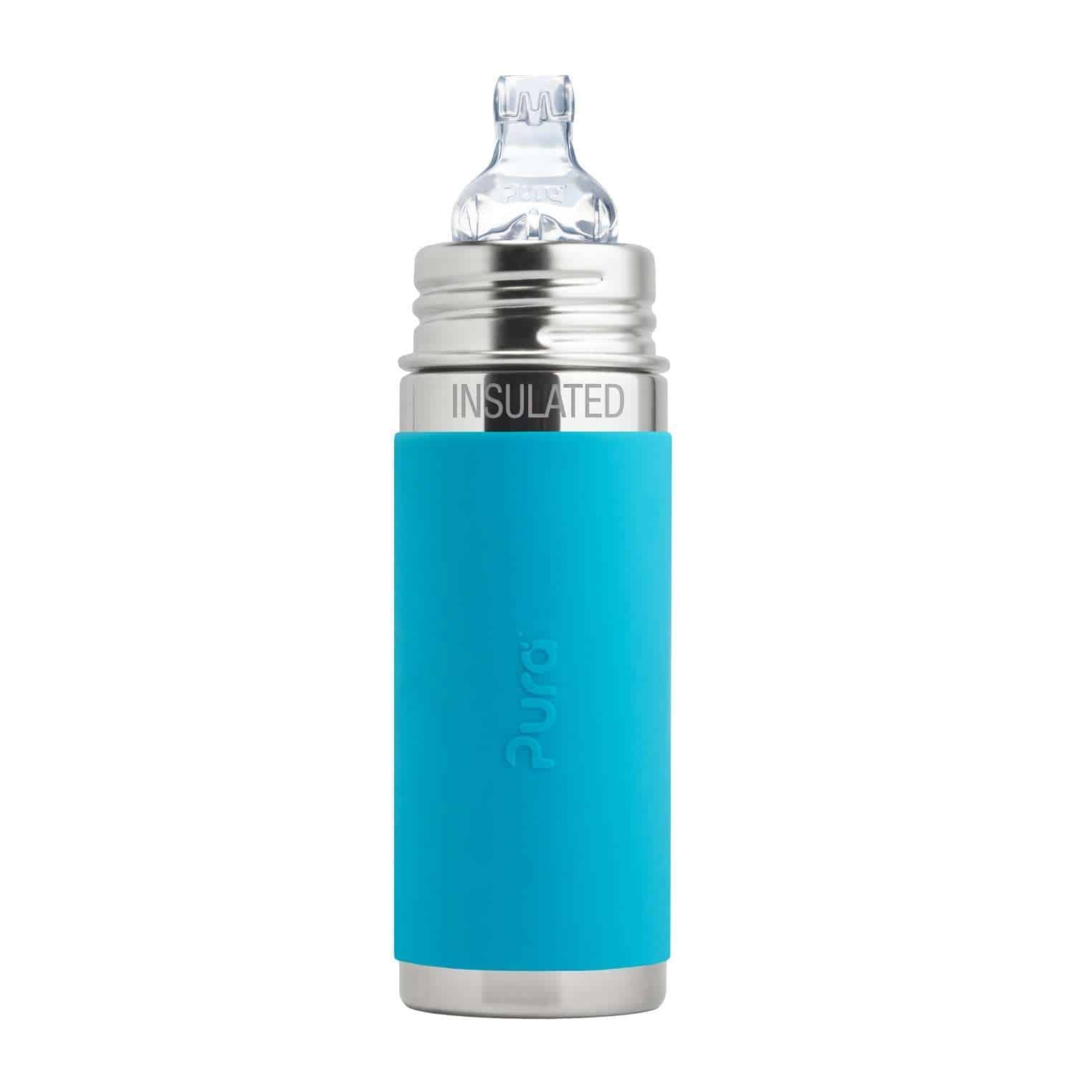 Pura Kiki® Insulated Infant Bottle (250ml) 9oz - Sippy Cup - Aqua