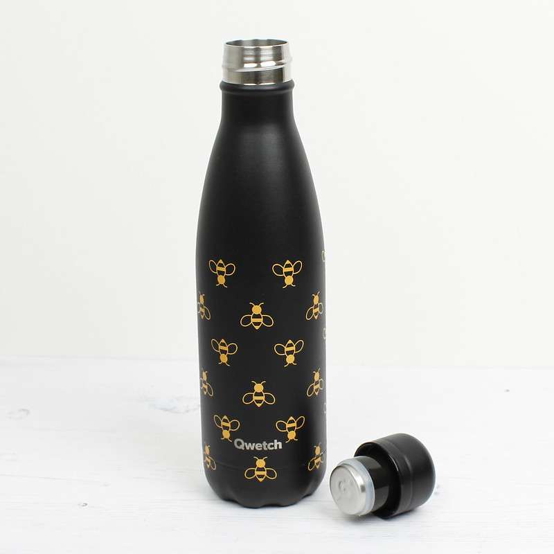 Qwetch Insulated Stainless Steel Bottle - Bees