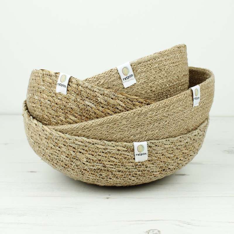 ReSpinn Natural Seagrass Bowl