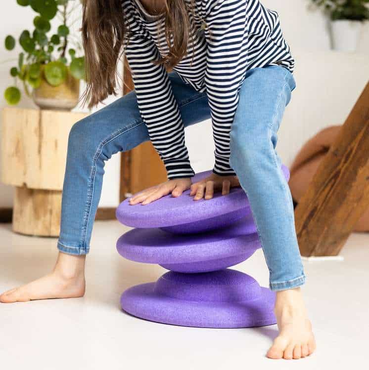 Stapelstein Balance Board Colors Violet Set of 3