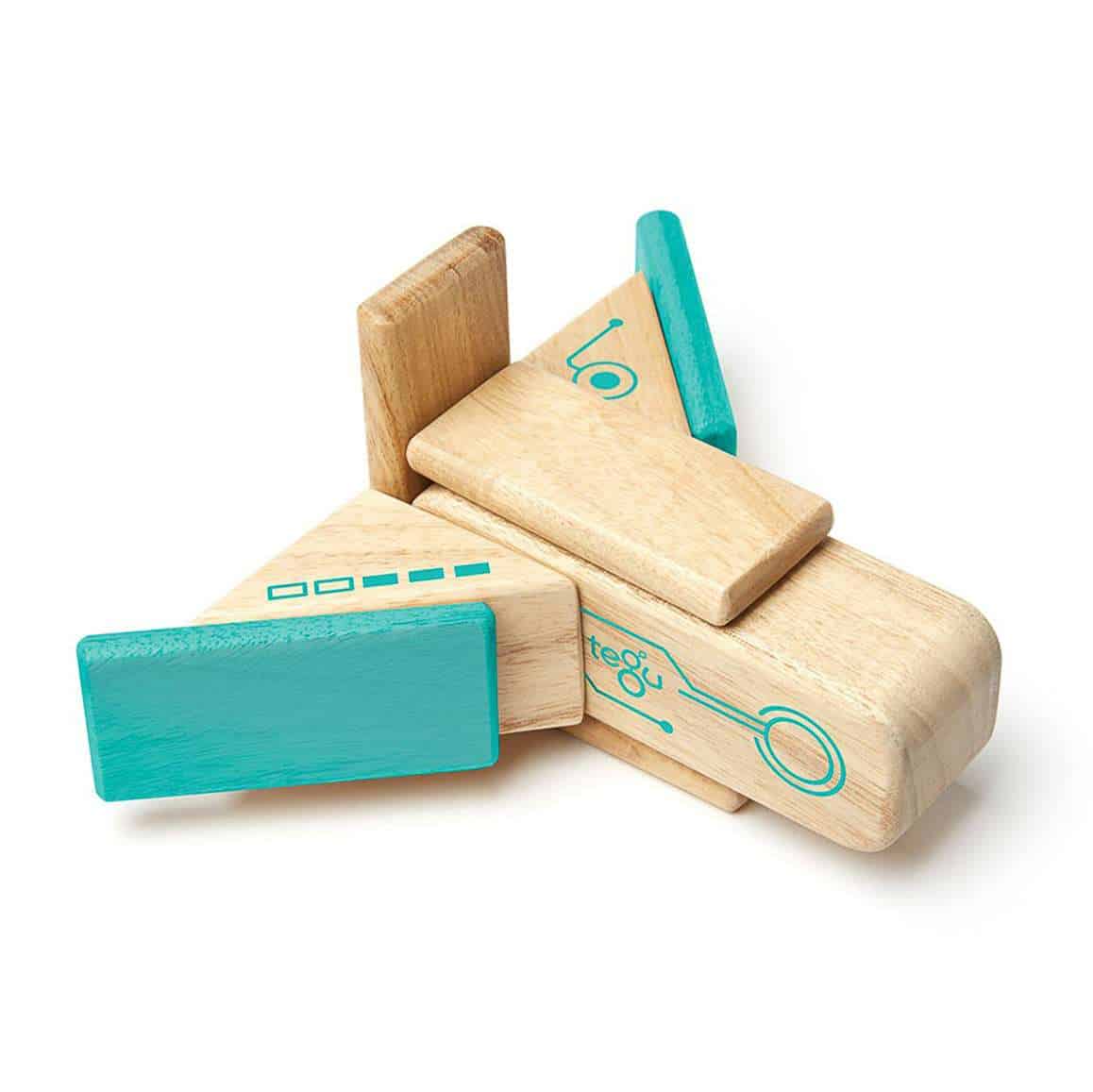 Tegu Magnetic Wooden Blocks (Robo - 8 pieces)