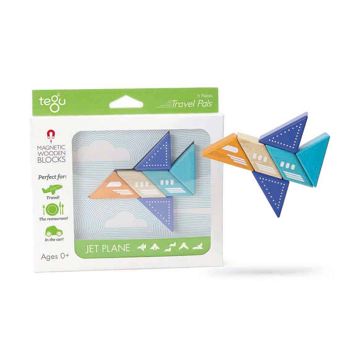 Tegu Travel Pals Jet Plane (6 pieces)