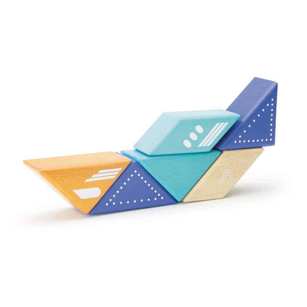 Tegu Travel Pals Jet Plane (6 pieces)