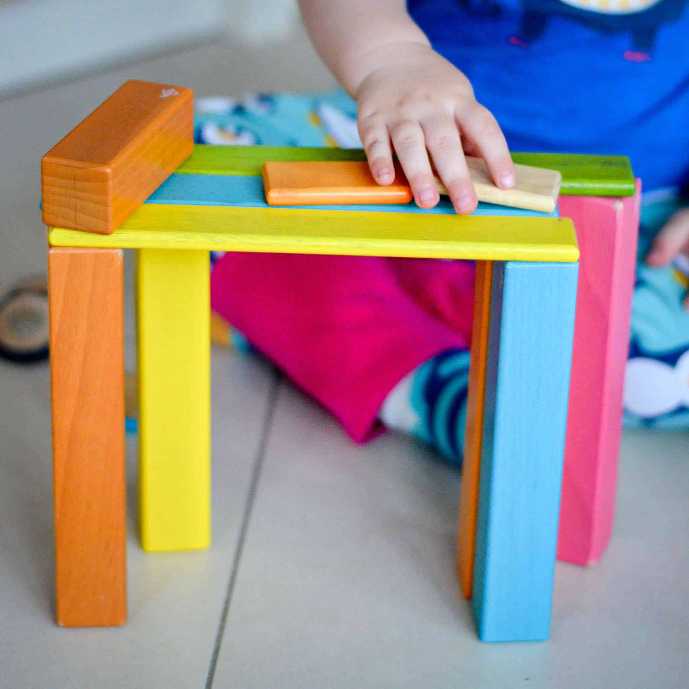 Tegu colourful magnetic wooden building blocks