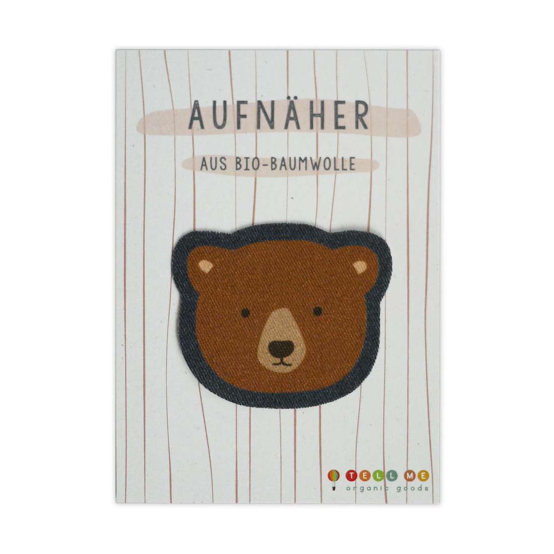 Tell Me Patch Animal - Brown Bear