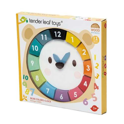 Tender Leaf Toys Bear Colours Clock
