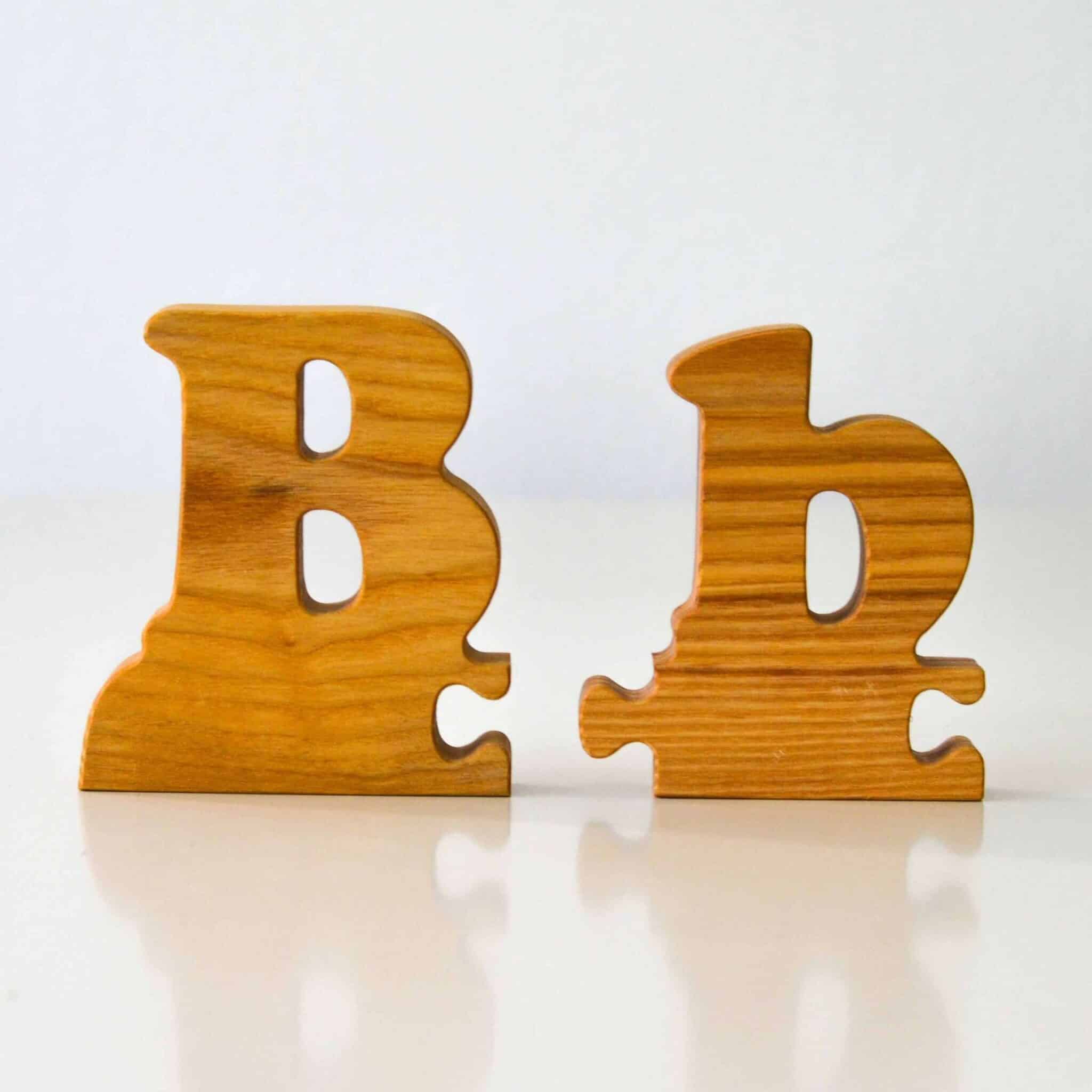 Wooden Frog Puzzle Letters (B,b)