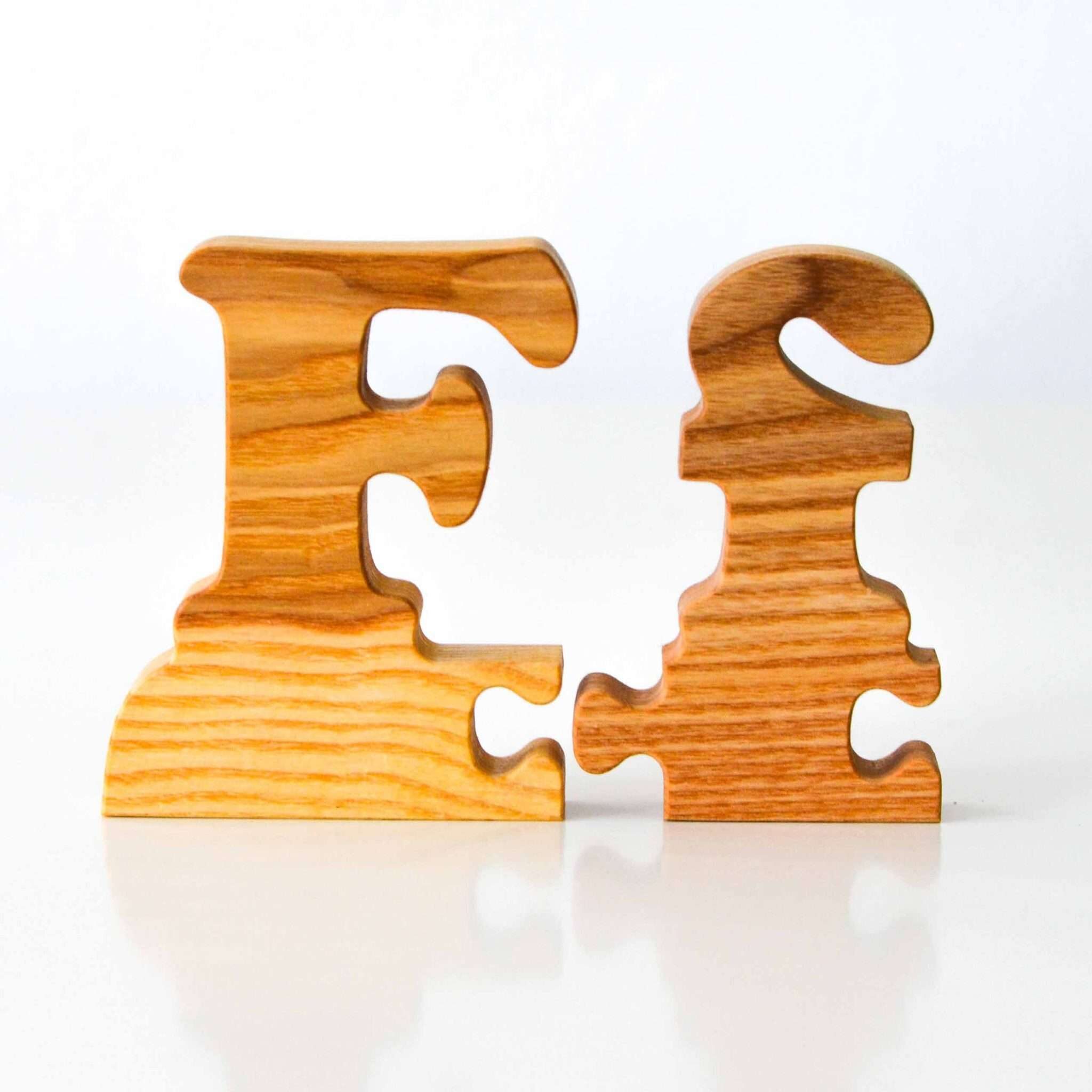 Wooden Frog Puzzle Letters (F,f)