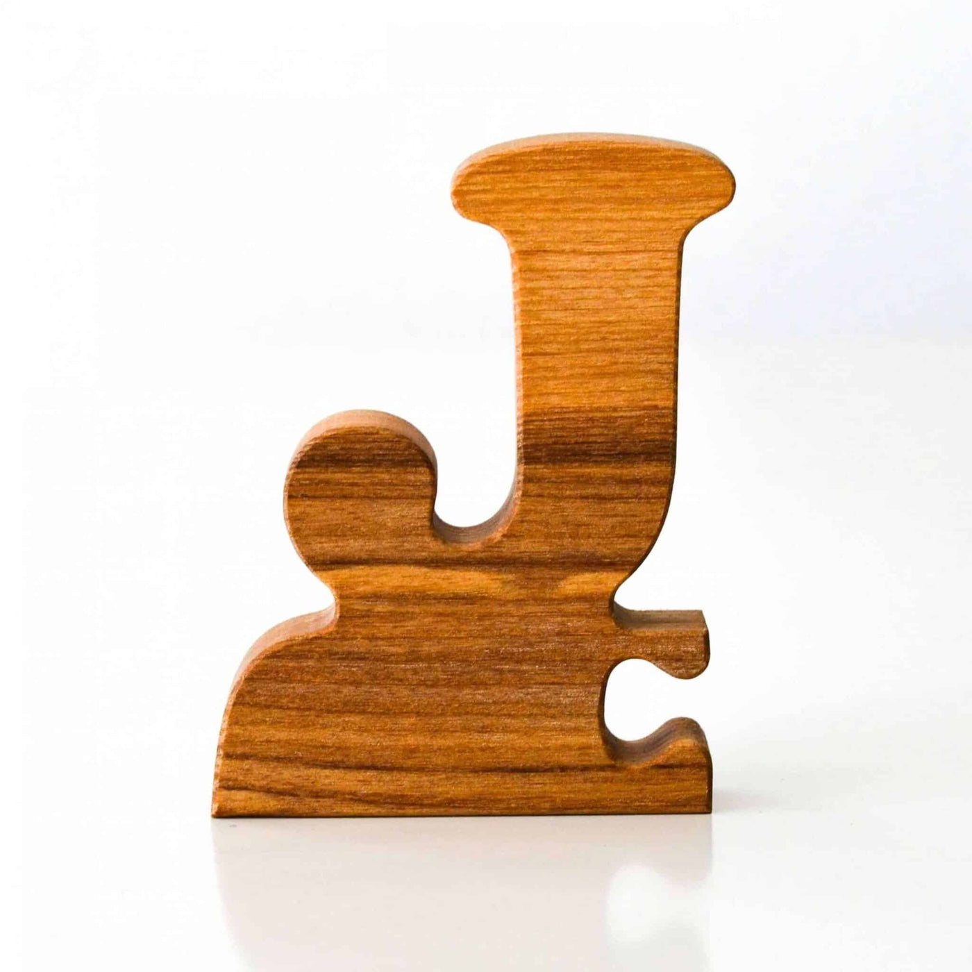 Wooden Frog Puzzle Letters (capital J)