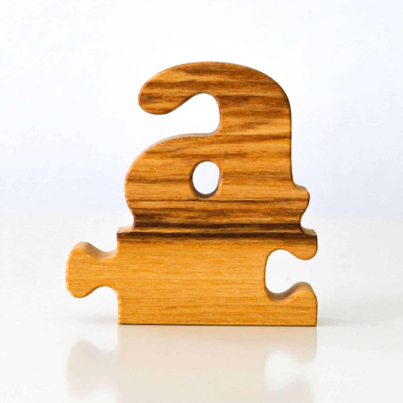 Wooden Frog Puzzle Letters (small a)