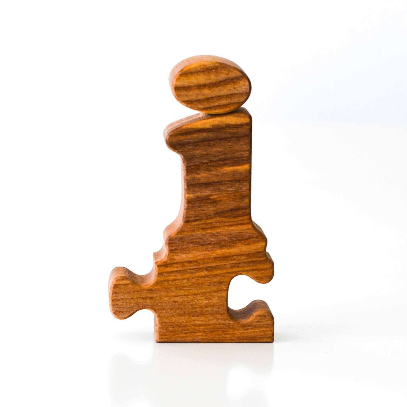 Wooden Frog Puzzle Letters (small i)