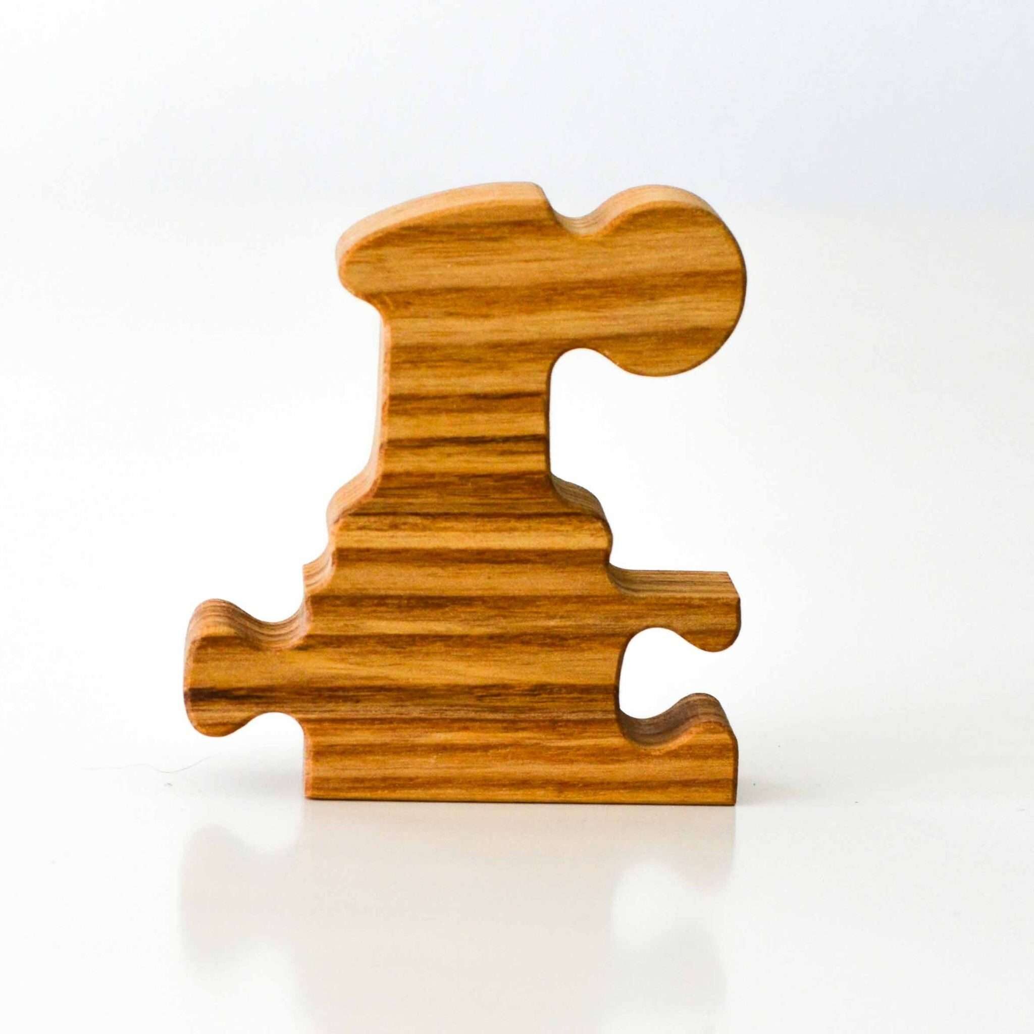 Wooden Frog Puzzle Letters (small r)