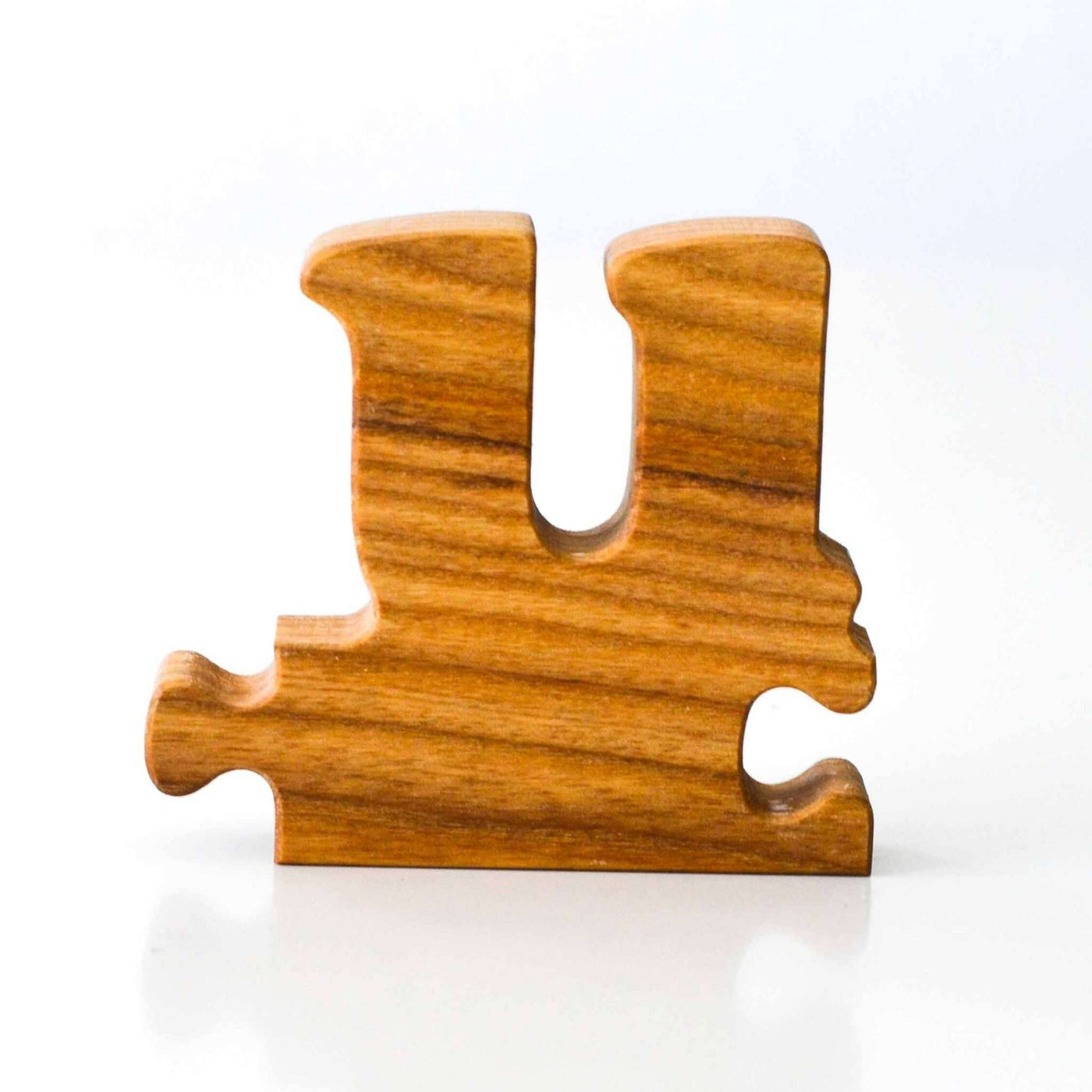 Wooden Frog Puzzle Letters (small u)